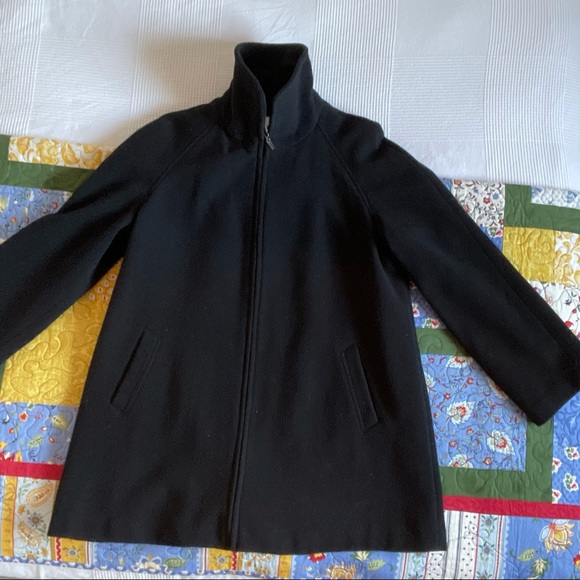 Weather Tamer Wool Blend A-Line Zippered Coat - Picture 5 of 12